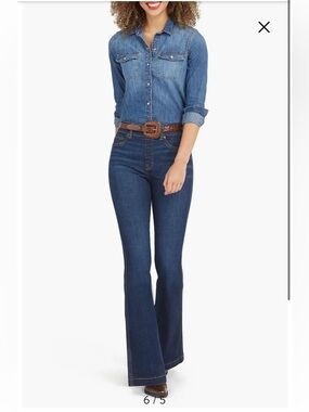 NWT SPANX Flare Jeans Size XL Tall
